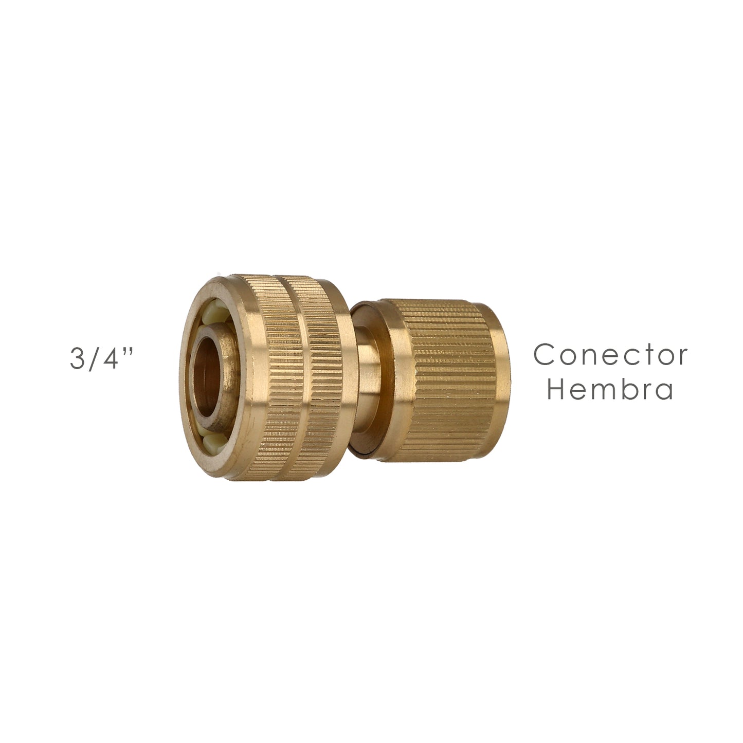 Conector de mangueira de latão 3/4" fêmea, adaptador de torneira, conector de torneira para conector rápido