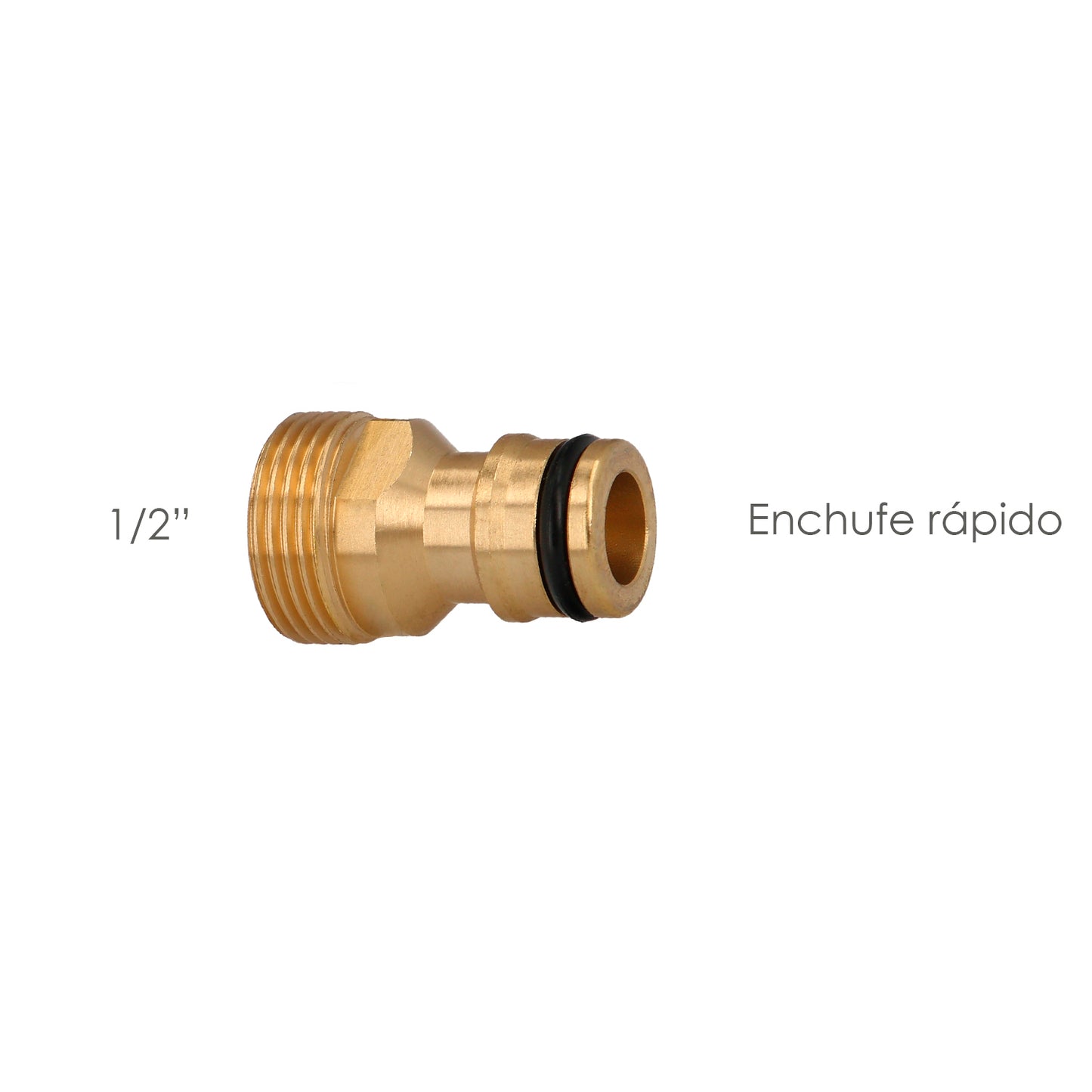 Adaptador de mangueira de latão 1/2" macho