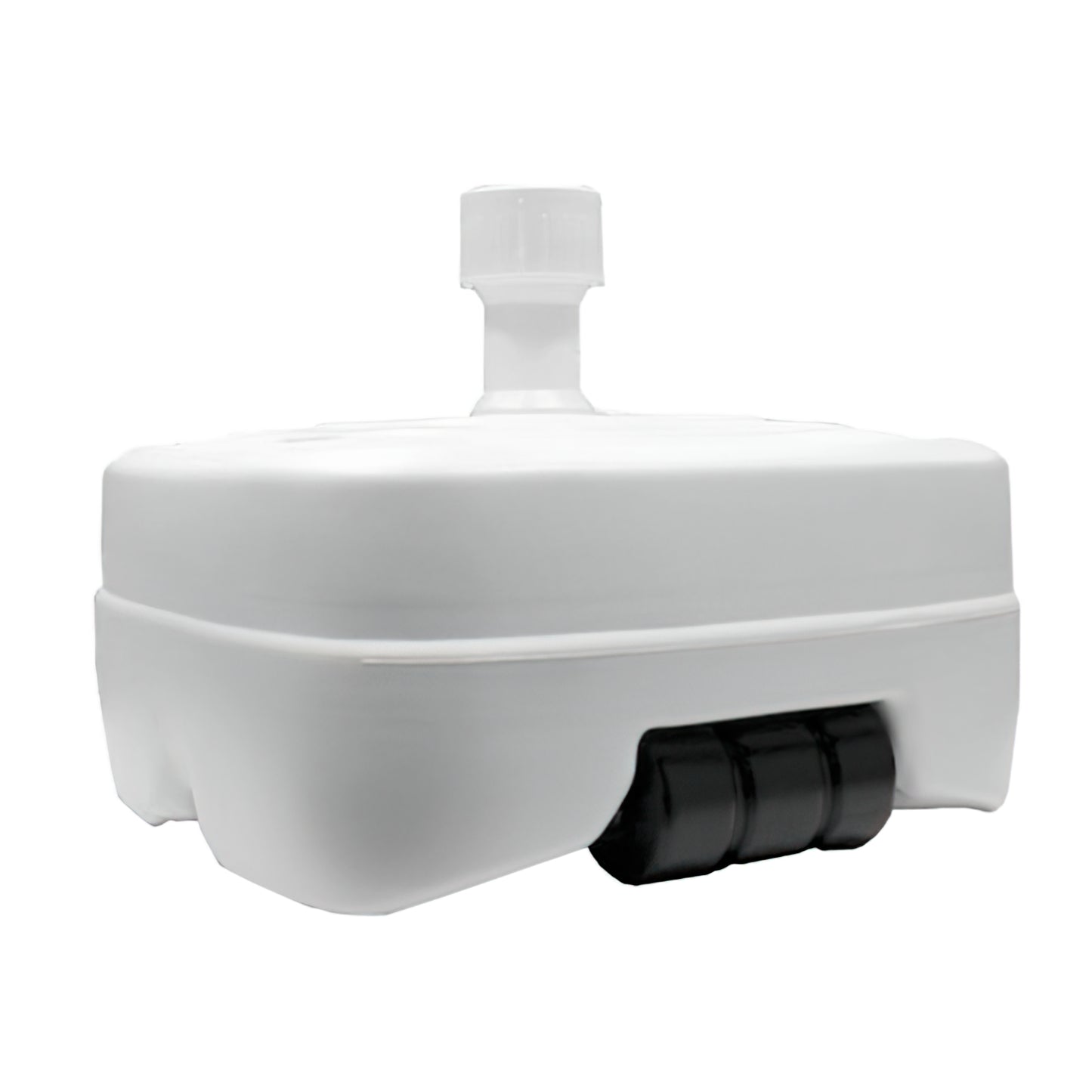 Base Guarda-chuva De Polietileno Com Rodas, 58x58 cm. Para tubos de Ø 30 a Ø 51 mm. Preenchimento com água ou areia,