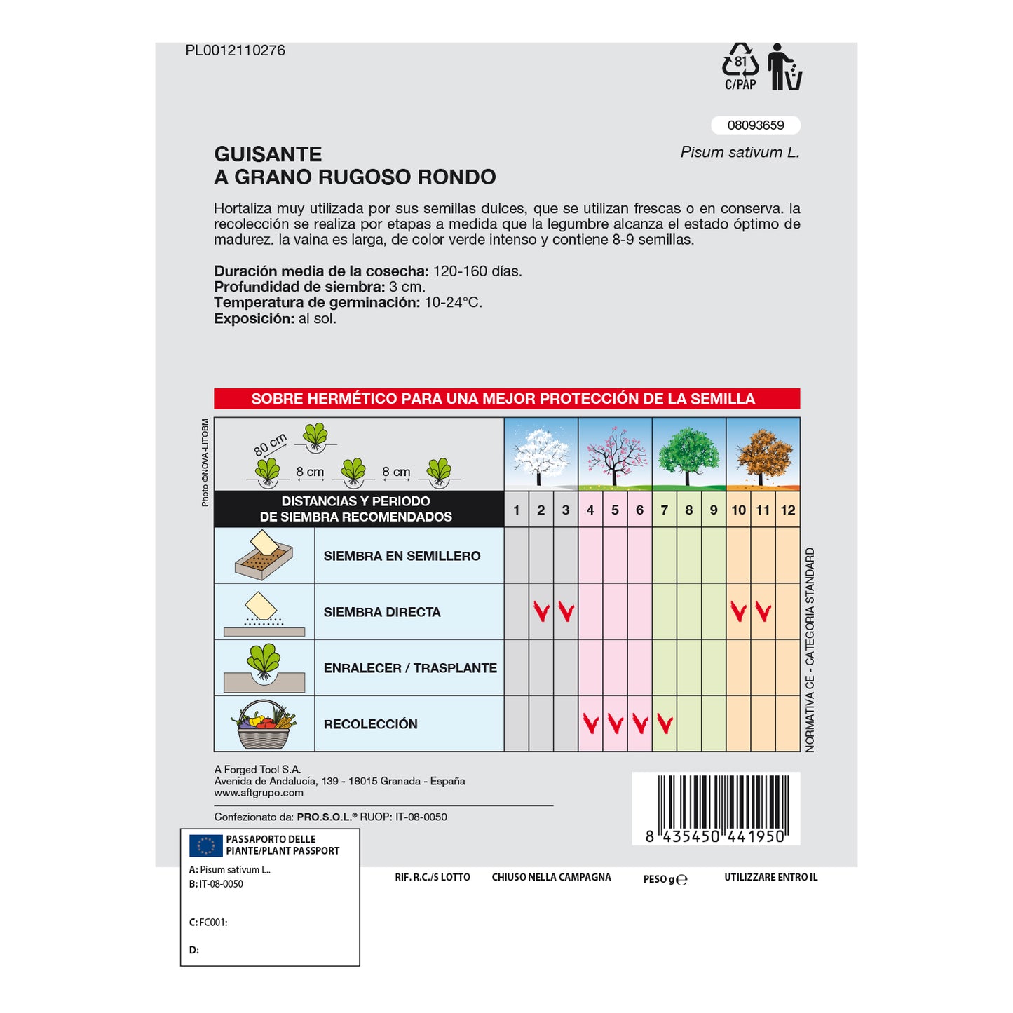 Sementes de Ervilhas