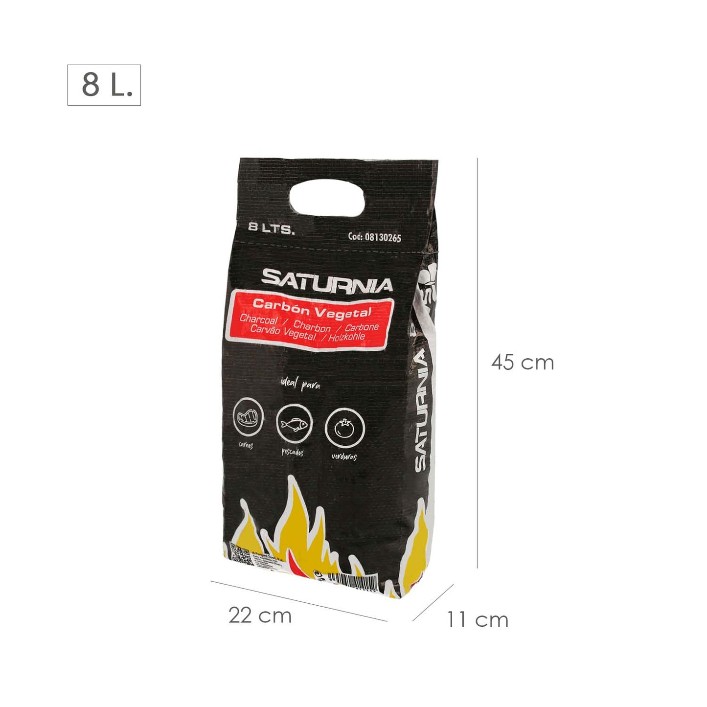 Saco de Carbono Vegetal 8 Litros