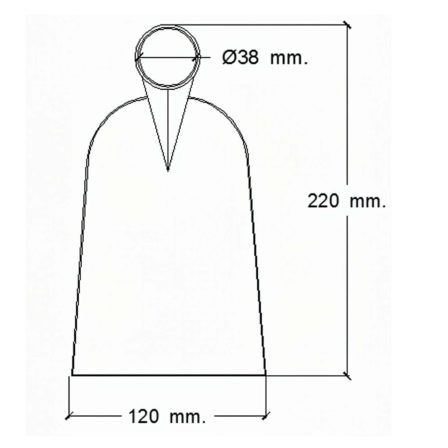 Azada Forjada Sin Mango 219 / 660 Gramos