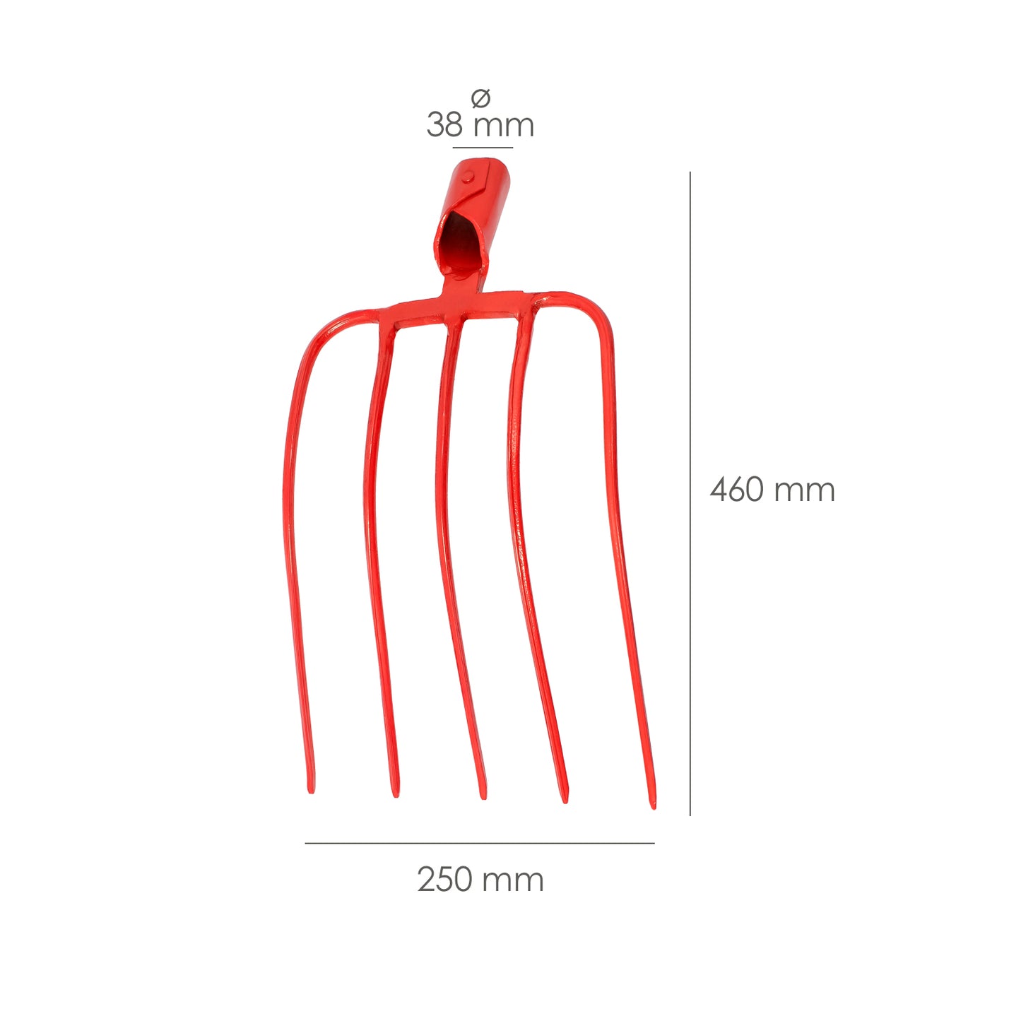 Horca Sin Mango 560 / 5 Puas