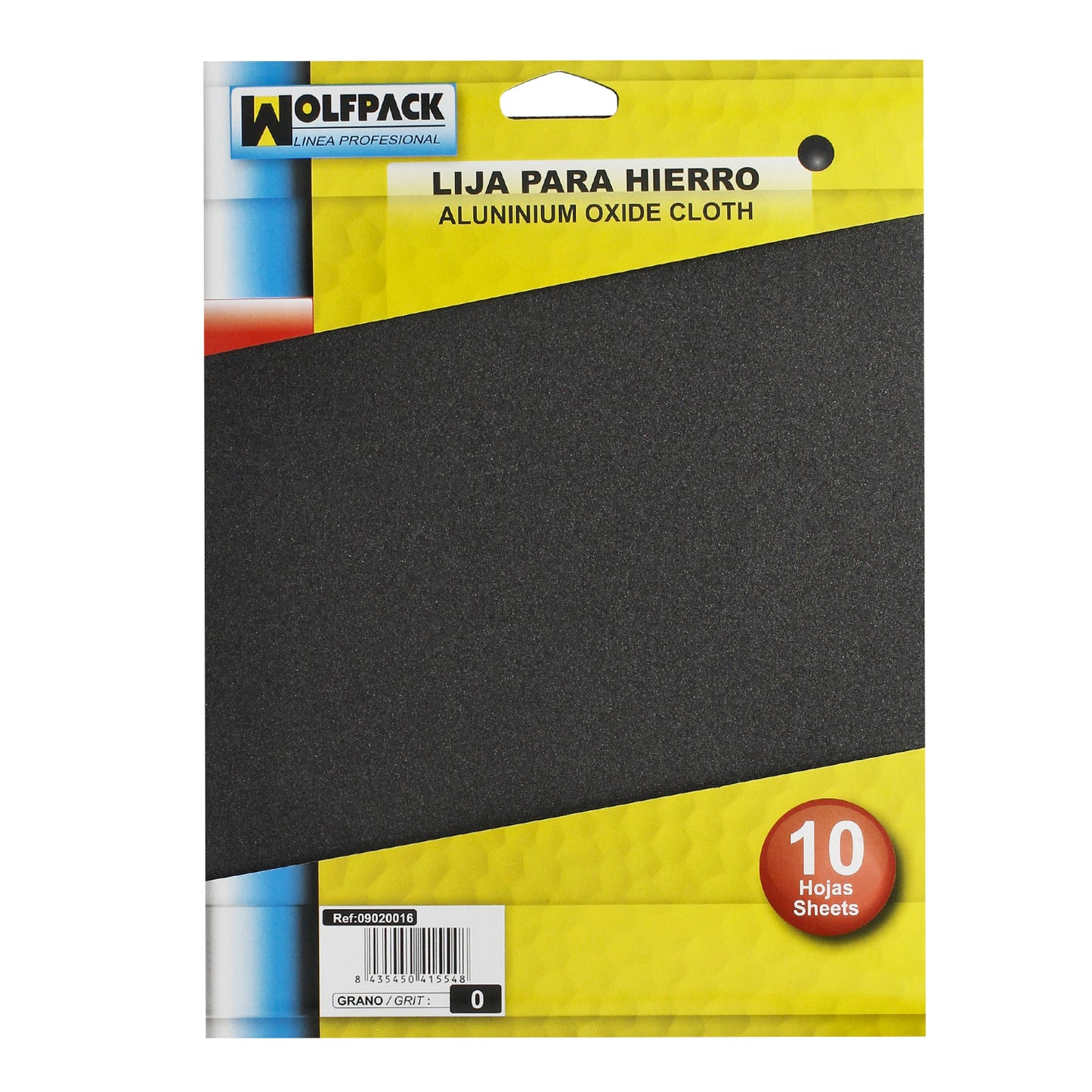 Lixa de Ferro 0 Fina (Pacote com 10 Folhas)