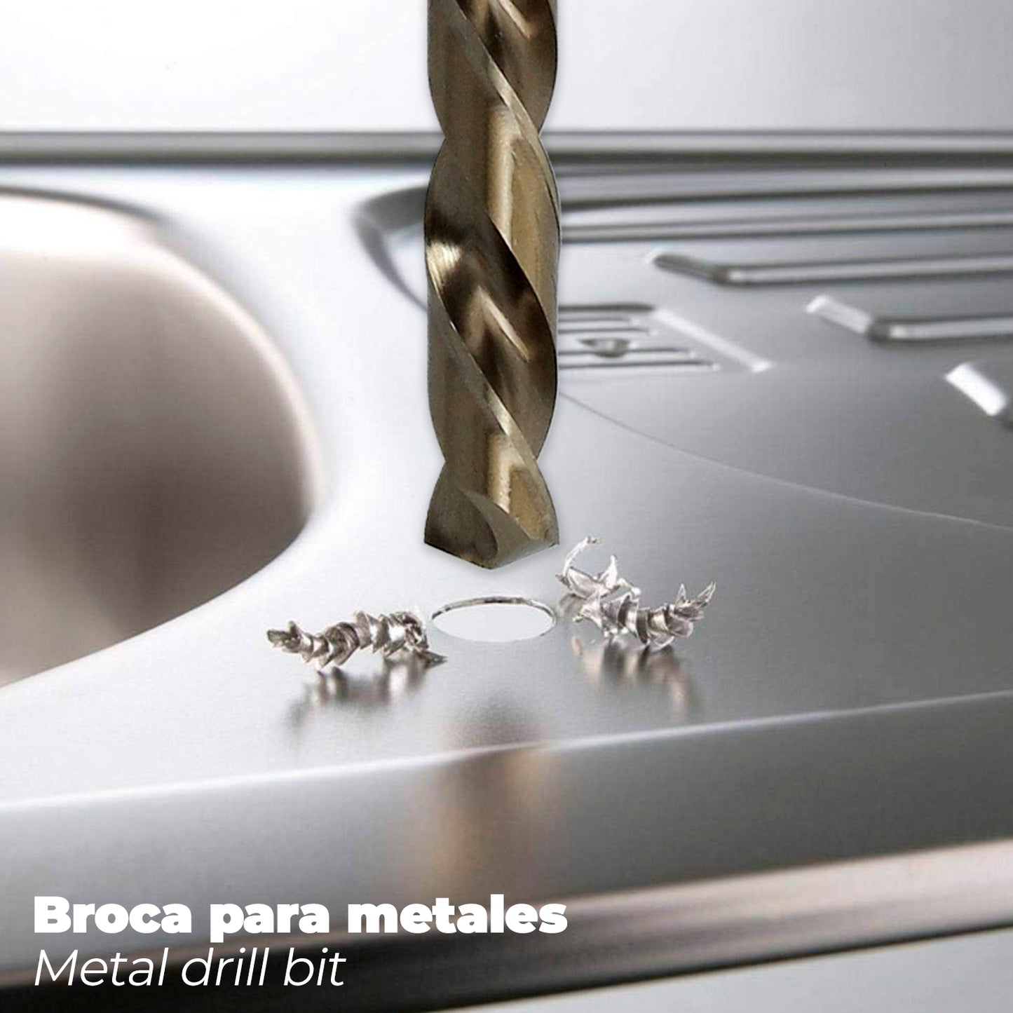 Broca Cobalto Hss Cilindrica 10,00 mm. Blister 1 Unidad.