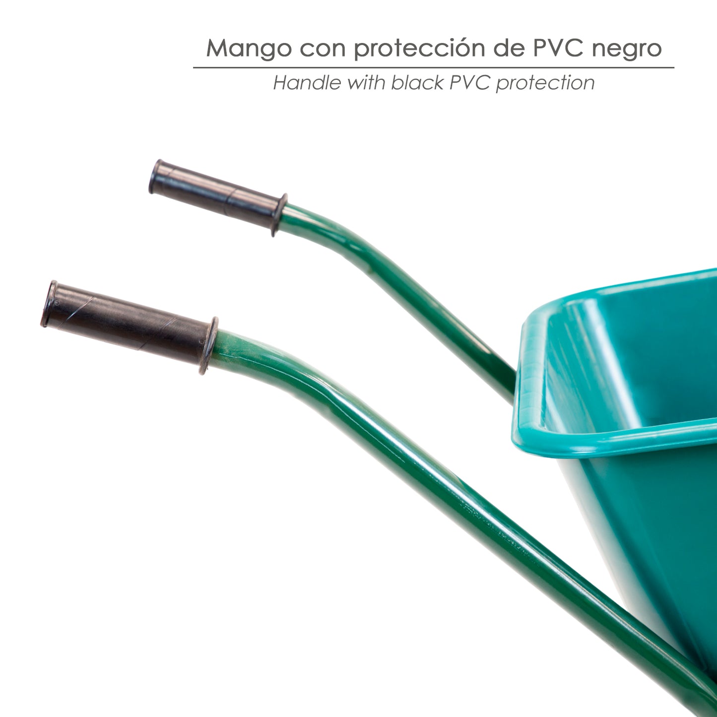 Carrinho de mão de plástico desmontado 100 litros