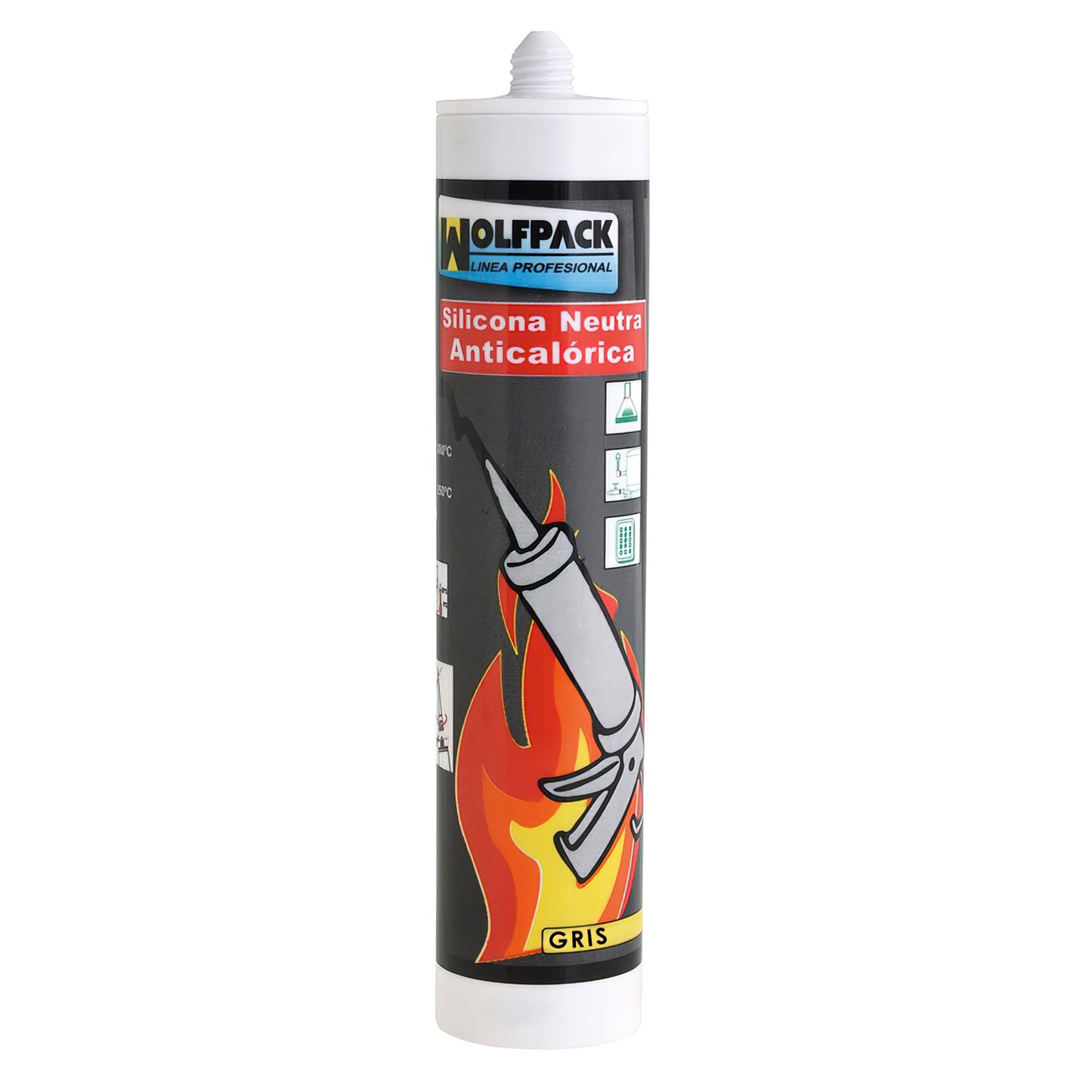 Silicone Neutro Alta Temperatura 300 ml.