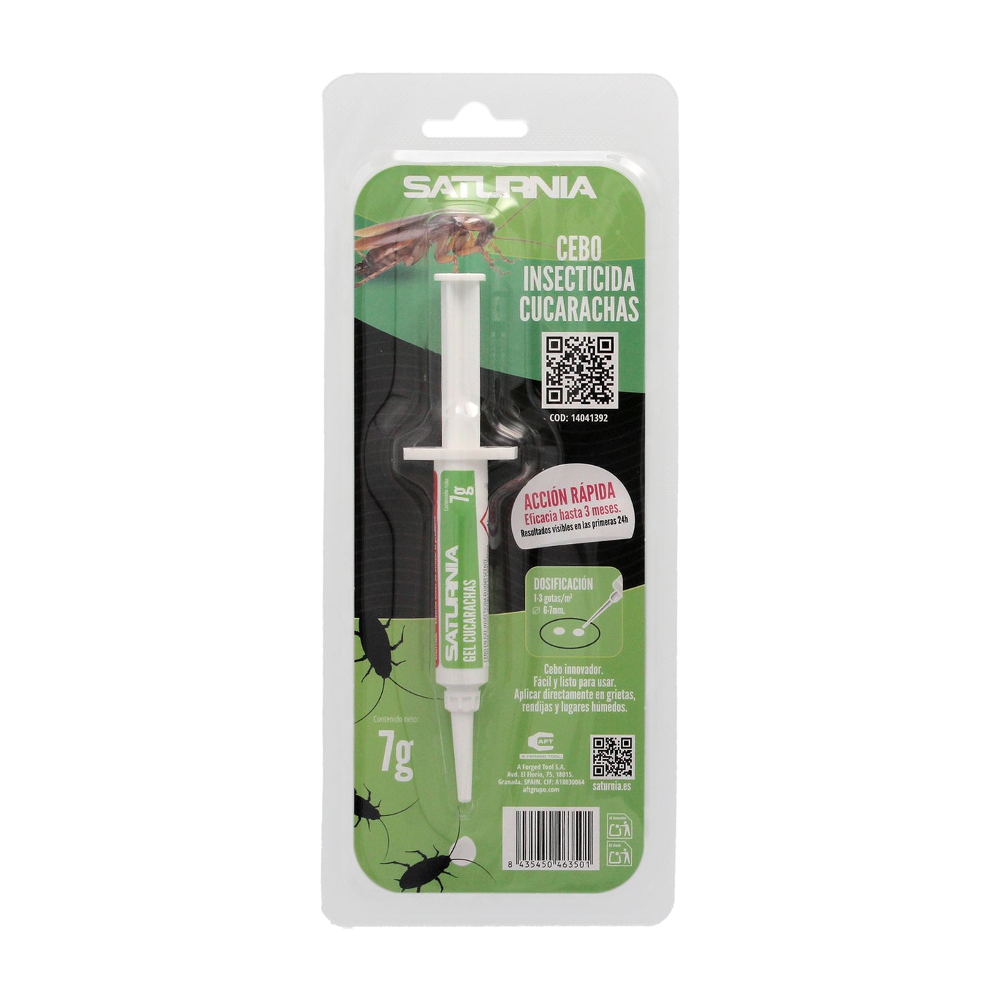 Cebo Insectida Gel Cucarachas Jeringa 7 Gramos