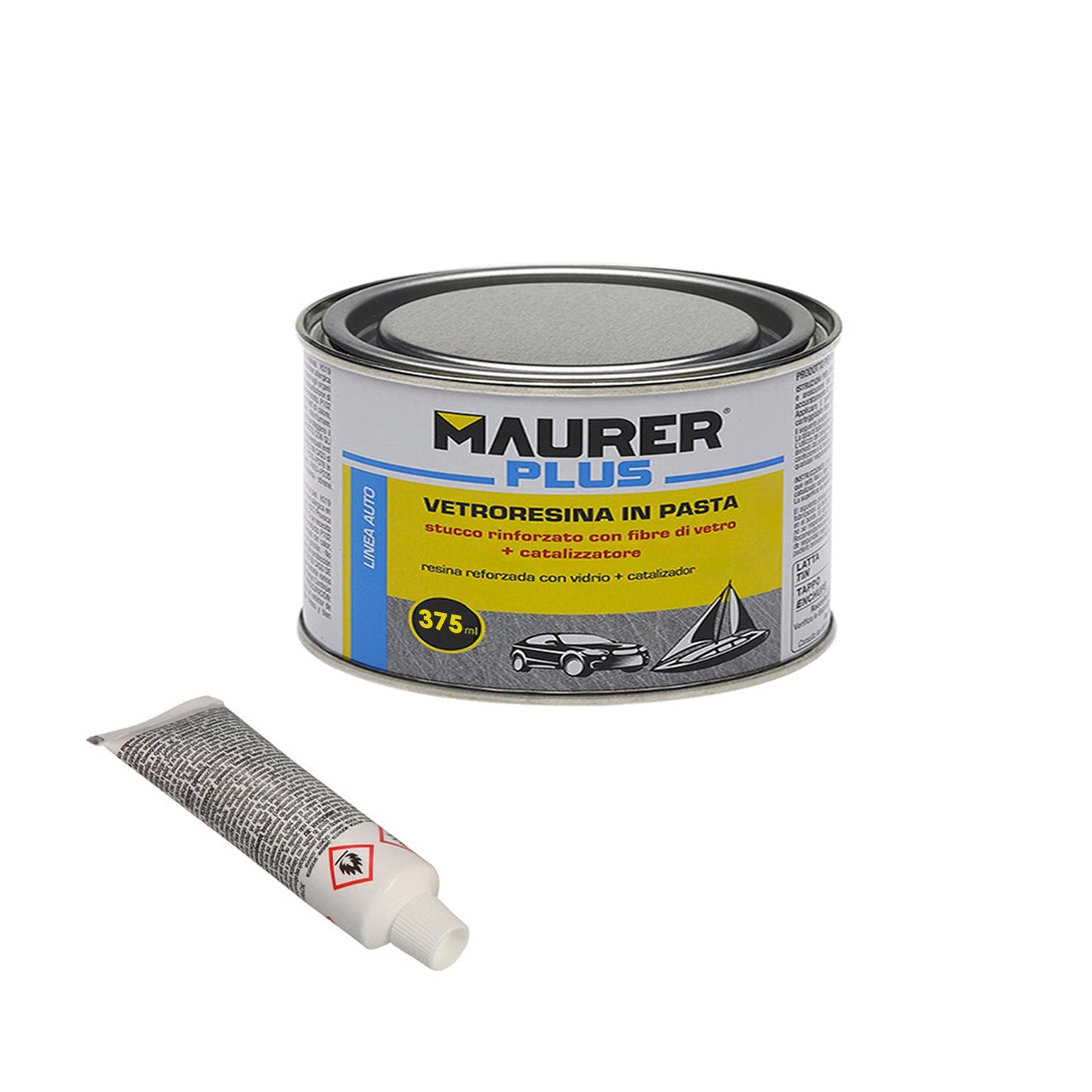 Masilla Fibra Vidrio 375 ml. (Con Endurecedor)