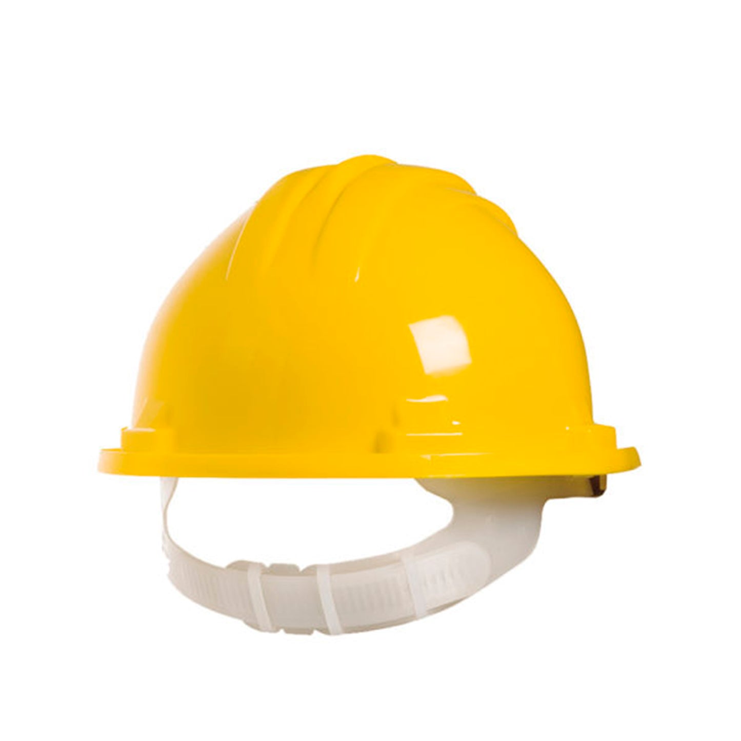 Capacetes amarelos de trabalho