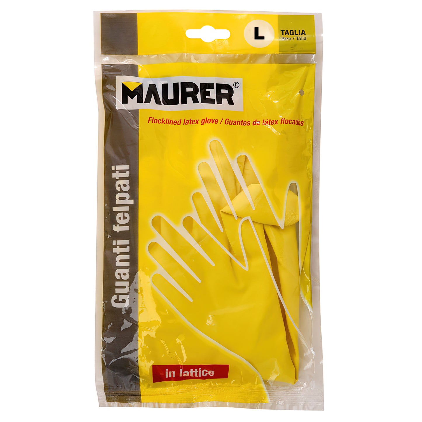 Luvas 100% Látex Basic Doméstica L (Par)
