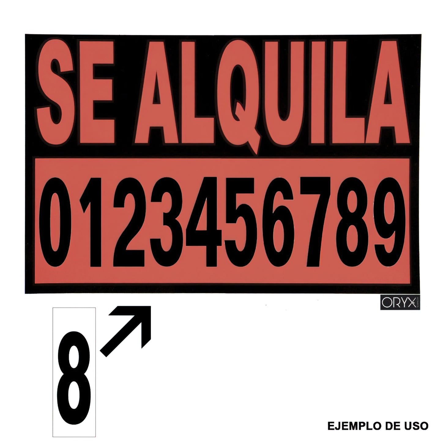 Numero Adhesivo 46x140 mm. Nº 1