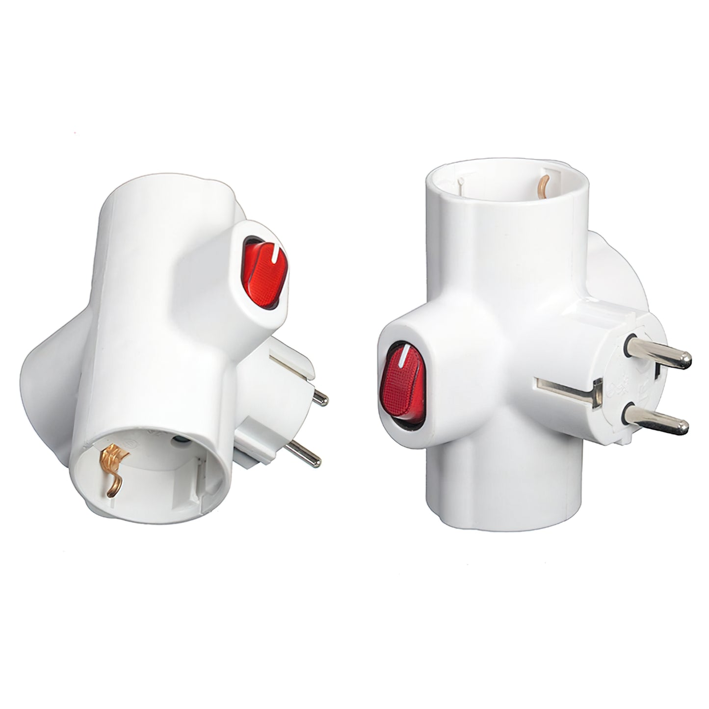 Adaptador / Thief Triplo Schuko 16 A 250v Com Interruptor