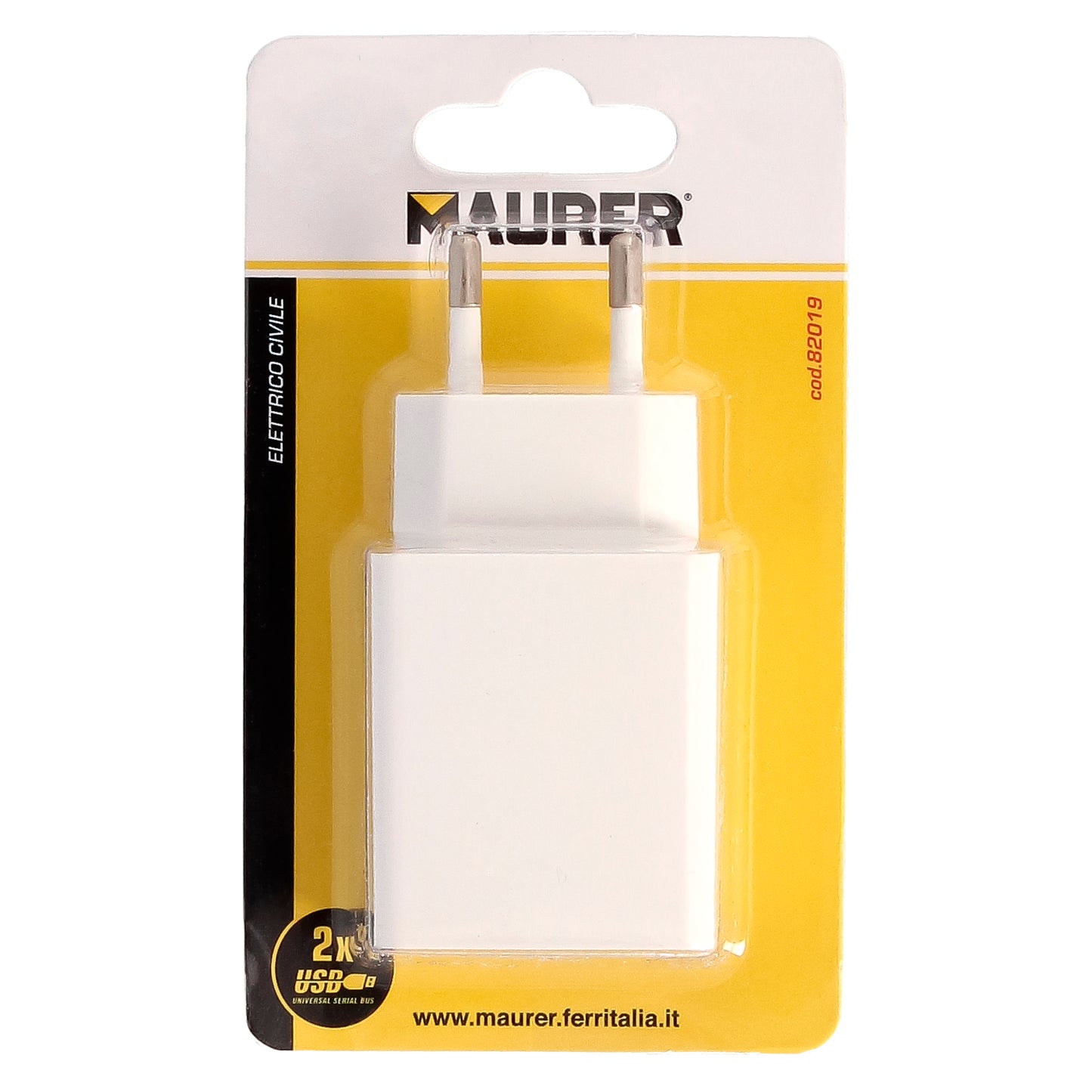 Carregador USB Dois soquetes 2,1 Amps. 5 V. Adaptador de tomada USB Carregador de parede USB, Android, Iphone, Smartphones, Tablets.
