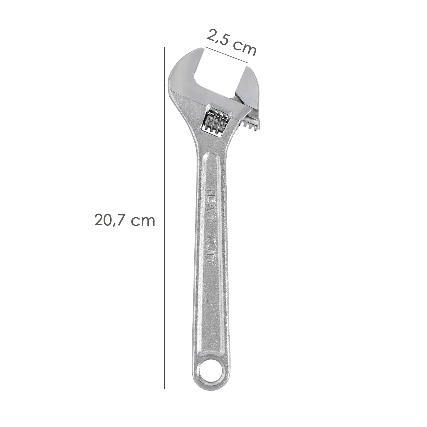 Chave ajustável 8" / 200 mm. Chave inglesa, chave de torque, chave ajustável