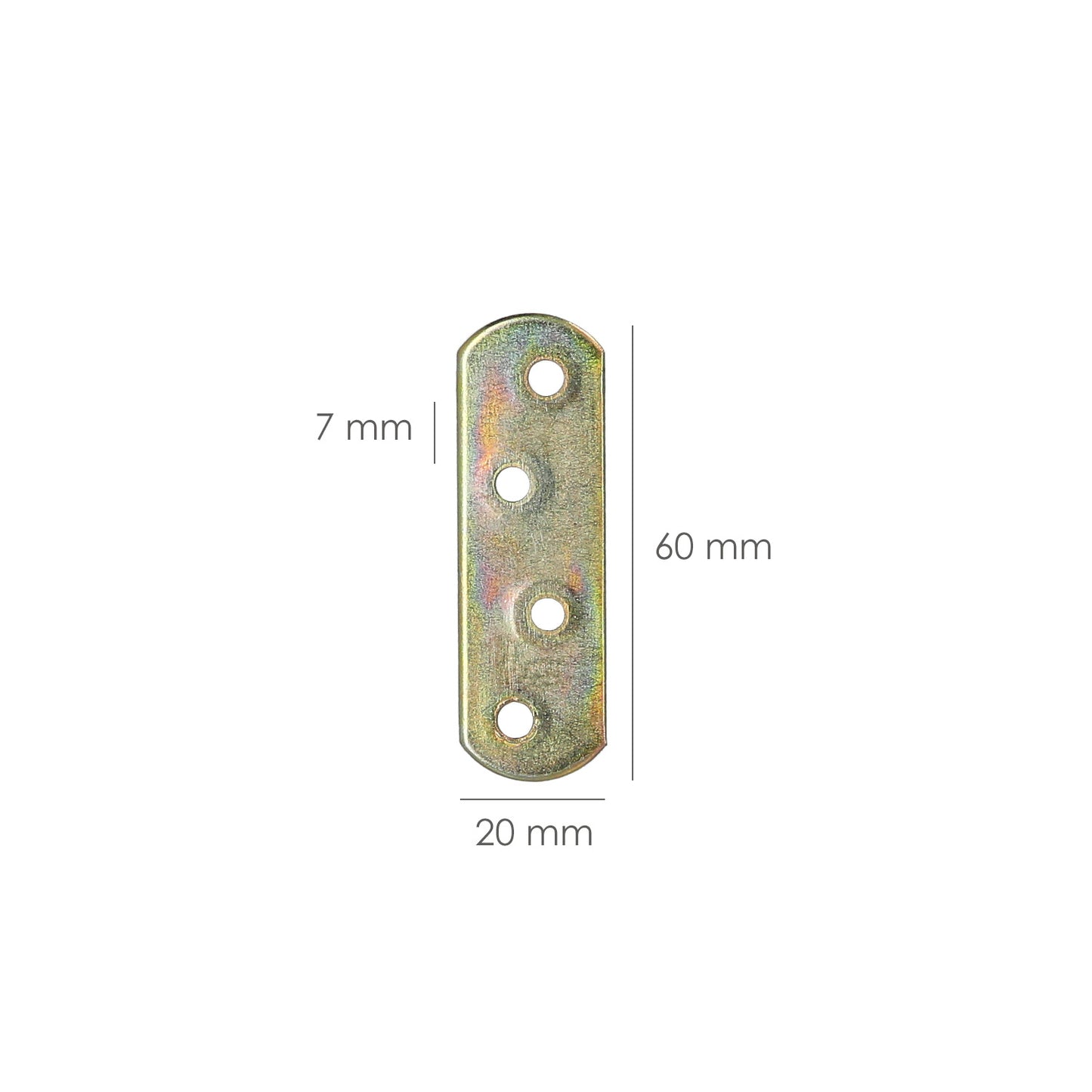 Placa Wolfpack bicromatada 60x18 mm.