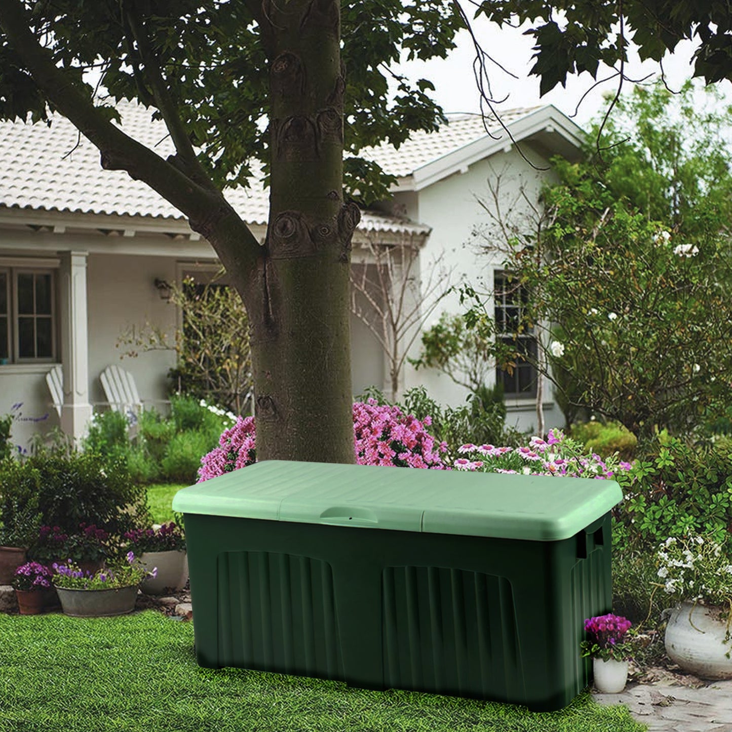 Baú Resina 125x57x56 cm.