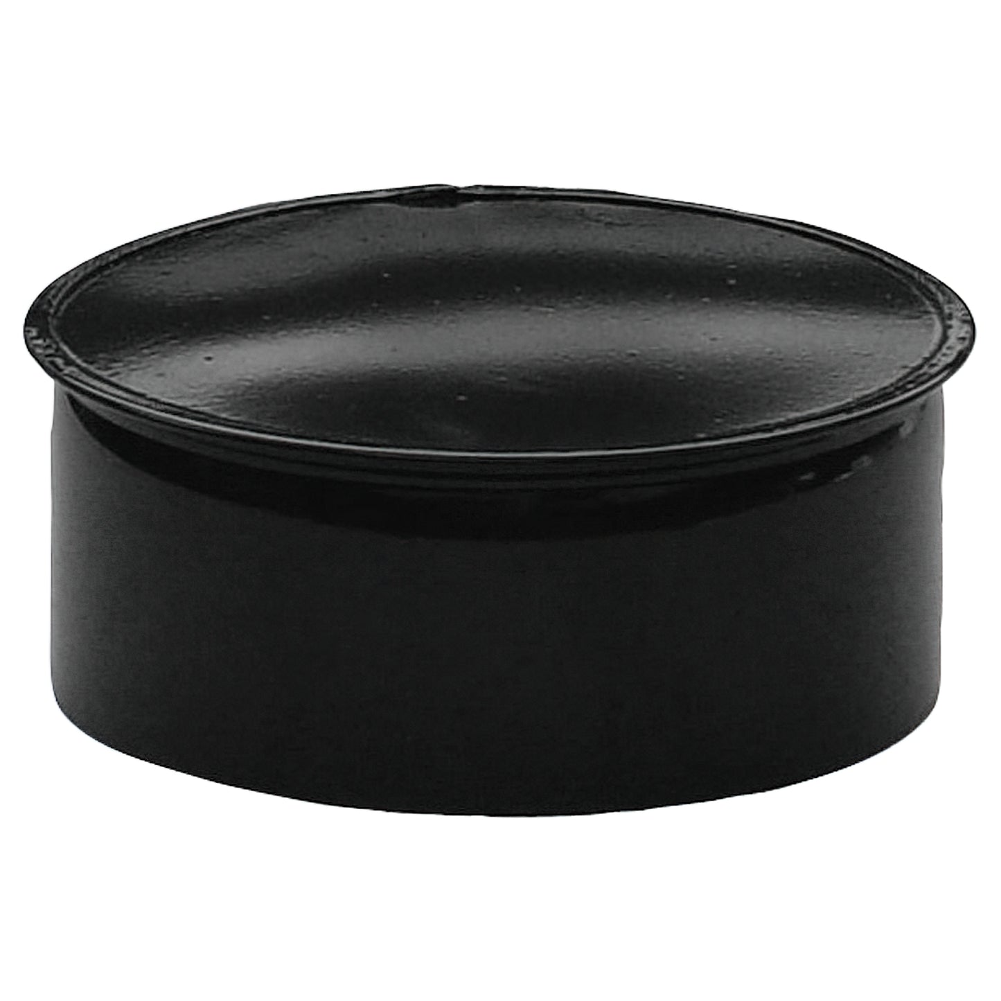 Cobertura Tubo Fogão Vitrificada Preta 200 mm.