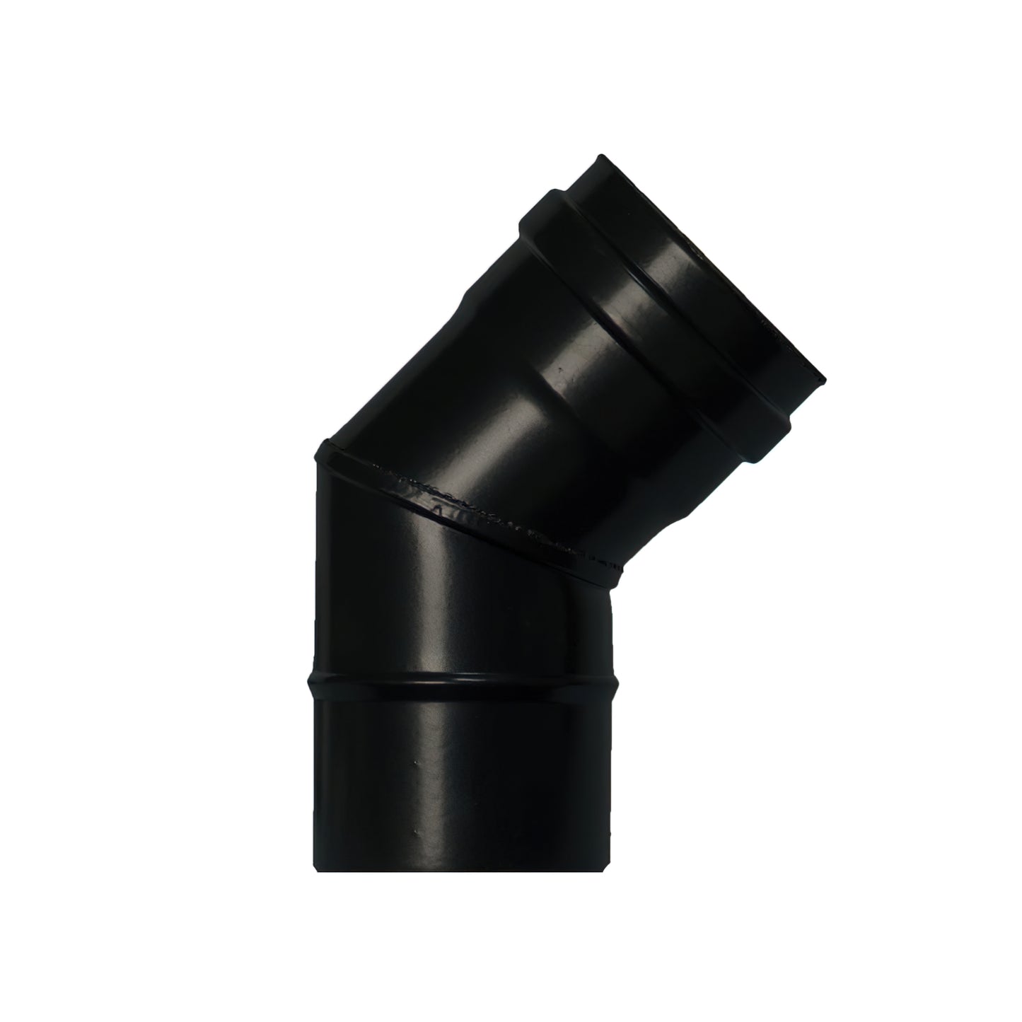 Codo Estufa Pellet Vitrificado Ø80 mm 45°