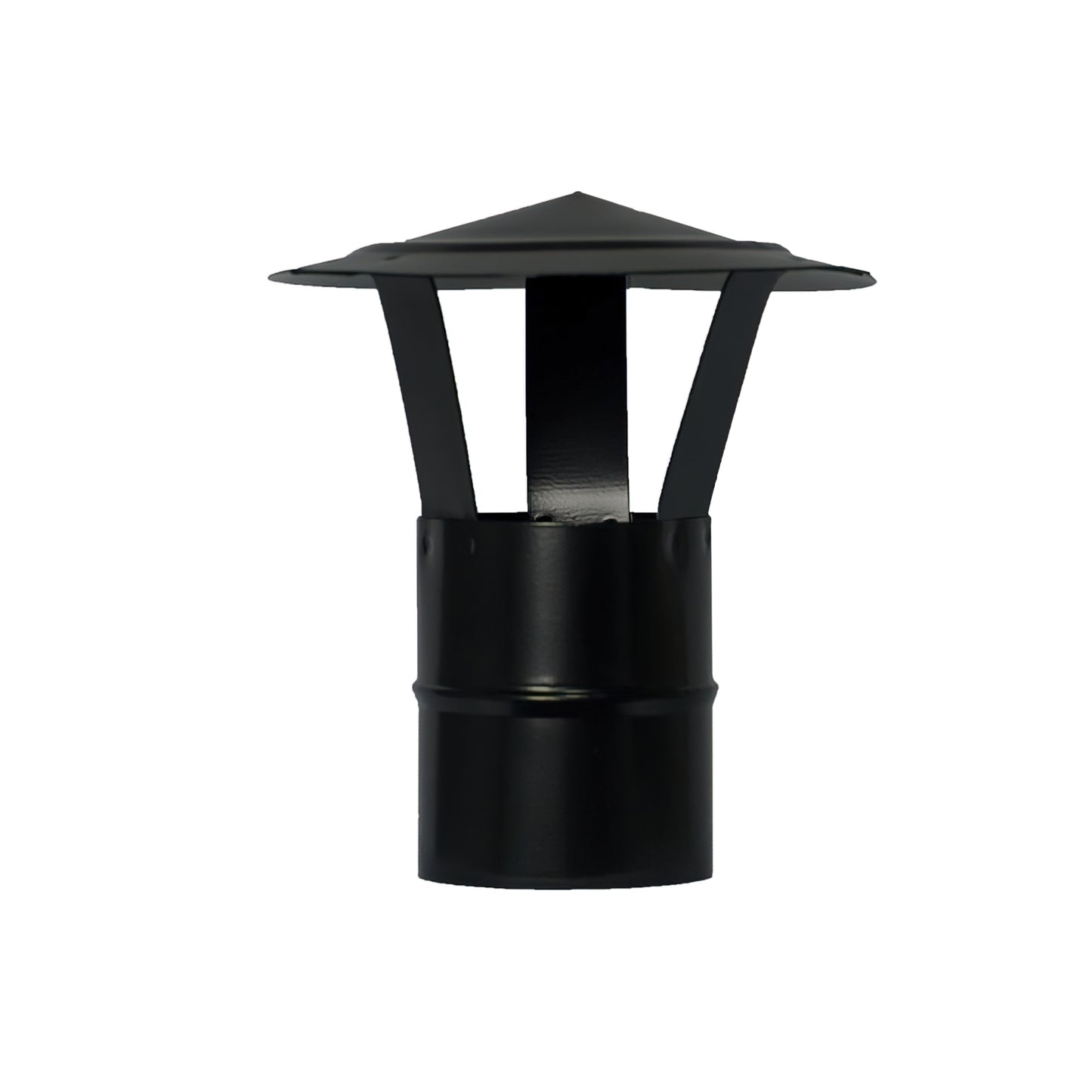 Chapéu Vitrificado Wolfpack Para Fogão a Pellets, Lenha, Lareira, Extracção de Fumos, Para Tubo Ø 80 mm.