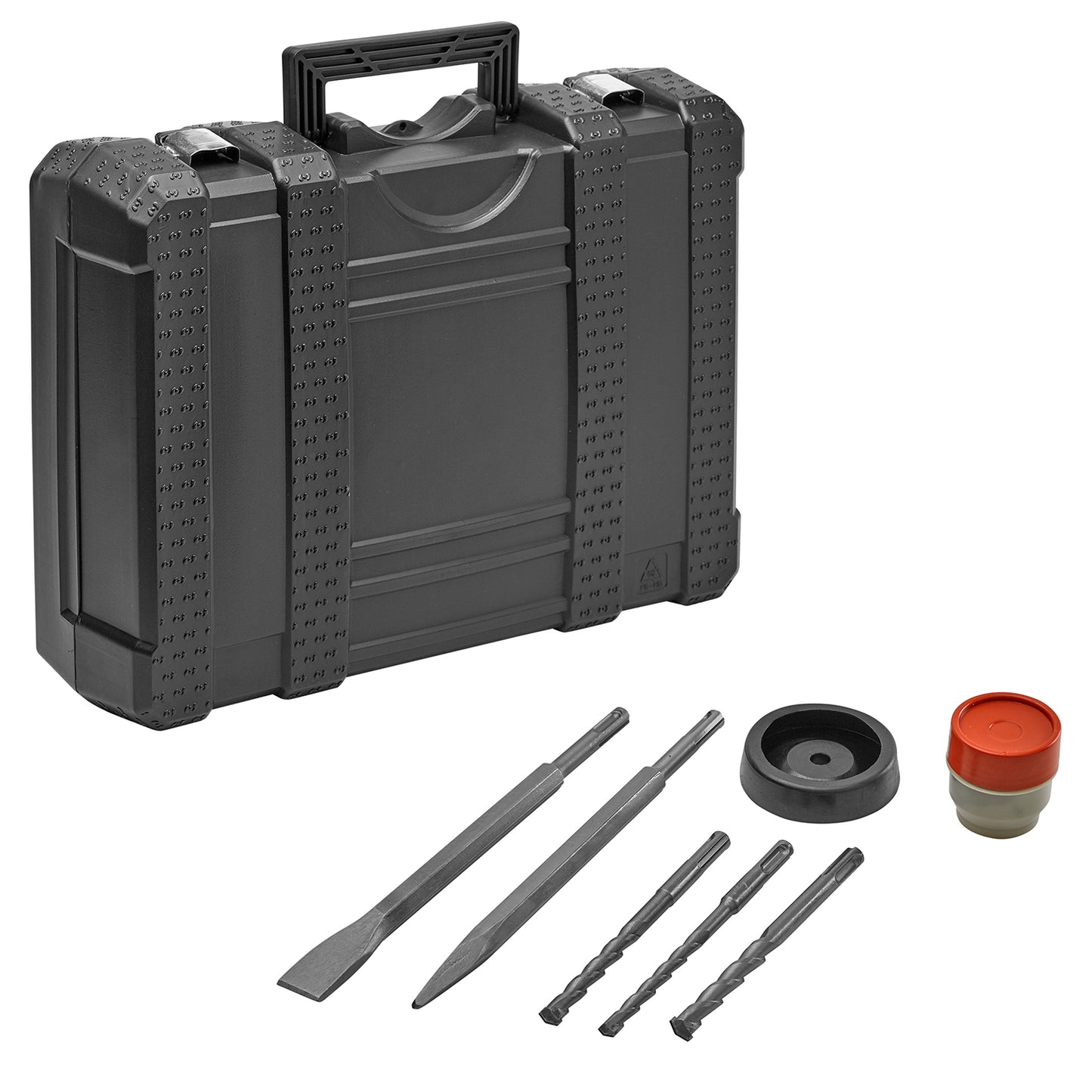 Furadeira de martelo Yamato RH 1250 W Sistema SDS Plus com maleta com acessórios