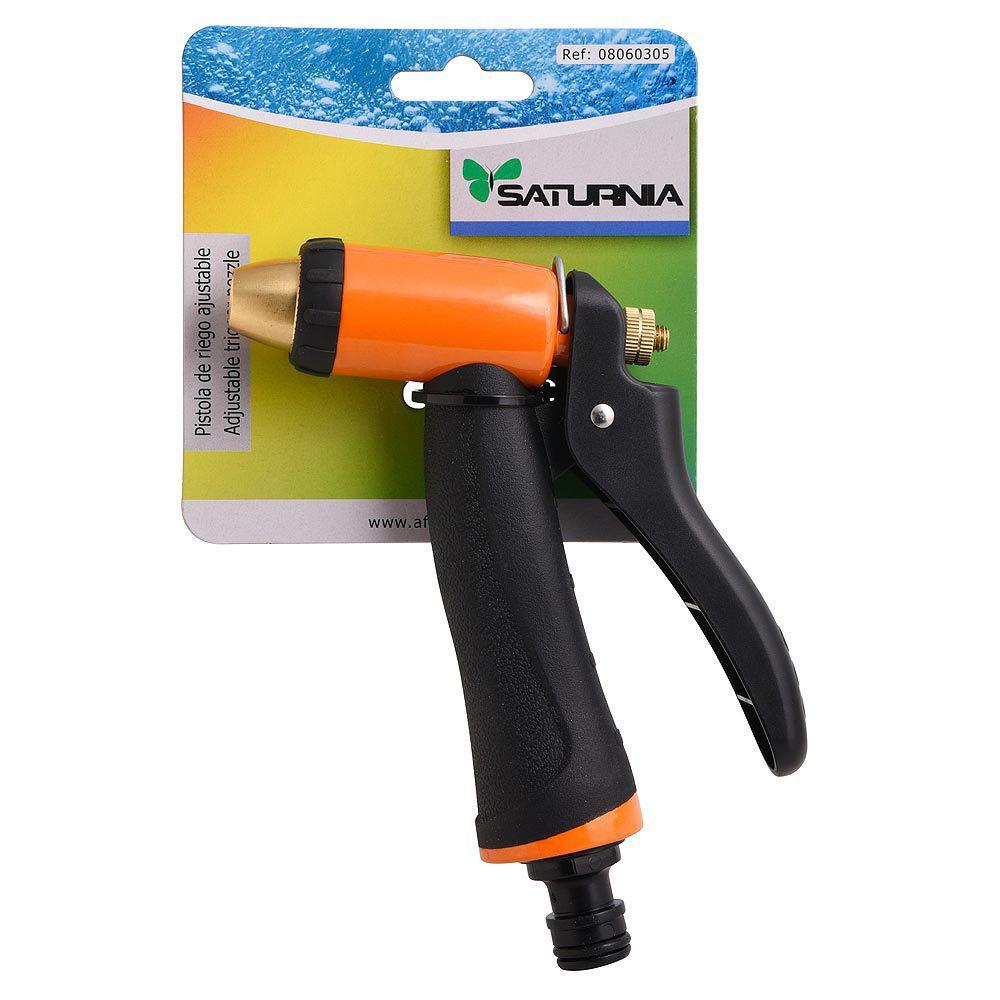 Pistola Riego Manguera Metal Soft-Touch Regulable - El Brico Hogar