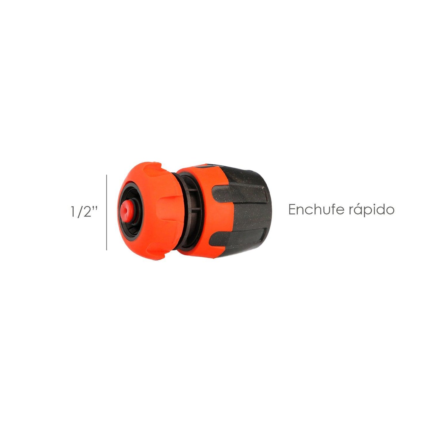 Conector Manguera Soft-Touch 1/2 Con Stop - El Brico Hogar