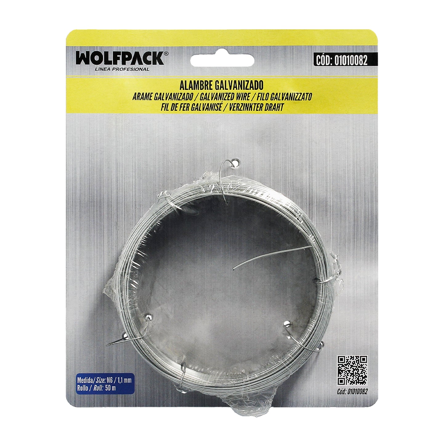 Arame Galvanizado 1,10mm / 6 (Rolo 50 metros)