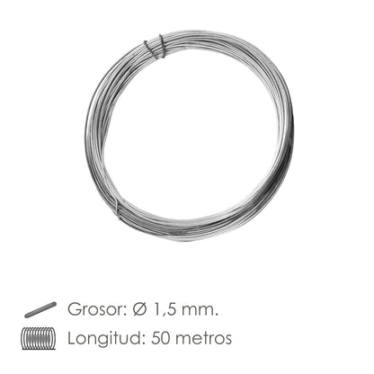 Arame Galvanizado 1,50mm / 10 (Rolo 50 metros)