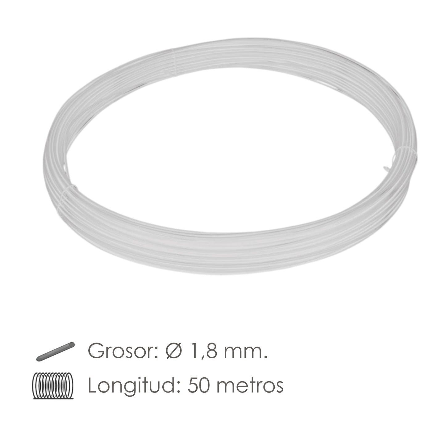 Arame Galvanizado 1,80mm / 12 (Rolo 50 metros)