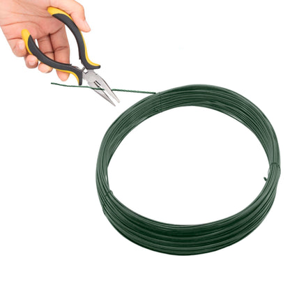 Arame plastificado 1,2 mm. Verde (rolar 50 metros)