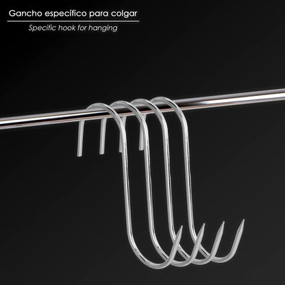 Blister 3 Ganchos Carnicero Inoxidables Nº 16