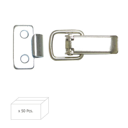Fechamento Caixa Com Gancho Plano 60 mm. (Caixa 50 Unidades)