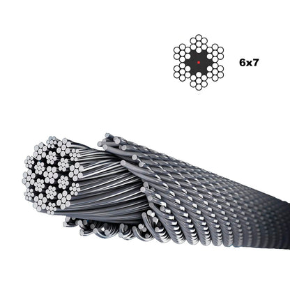 Cable Galvanizado   6 mm. (Rollo 25 Metros) No Elevacion