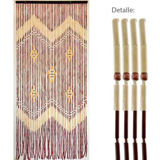 Cortina de Porta 42 Tiras de Bambu 90x200 cm.