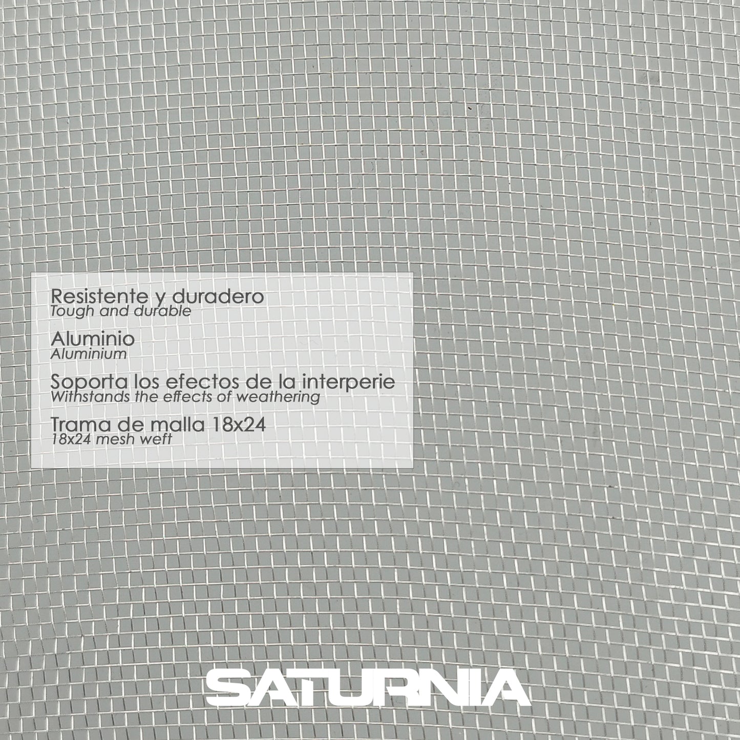Tela Mosquitera Aluminio 18x14 Ancho 60 cm. Rollo 30 Metros. Malla Mosquitera Aluminio Anti Mosquitos, Antimoscas,