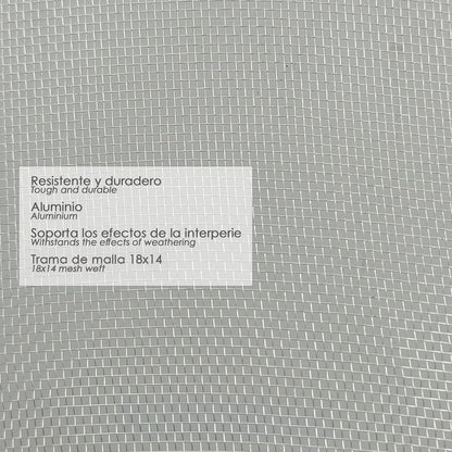 Rede Mosquiteira de Alumínio 18x14/120 Rolo 30 metros