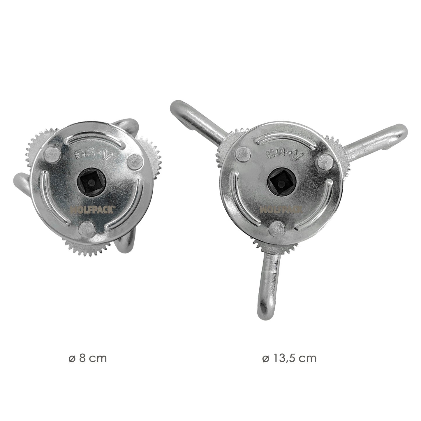 Chave universal para filtro de óleo Spider Ø 8 A Ø 13,5 cm. Chave de filtro de 3 garras, chave de filtro universal, chave de filtro de carro/motocicleta