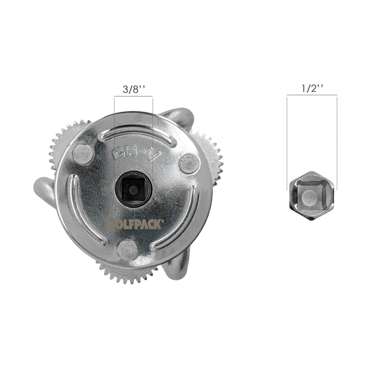 Chave universal para filtro de óleo Spider Ø 8 A Ø 13,5 cm. Chave de filtro de 3 garras, chave de filtro universal, chave de filtro de carro/motocicleta