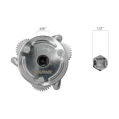 Chave universal para filtro de óleo Spider Ø 8 A Ø 13,5 cm. Chave de filtro de 3 garras, chave de filtro universal, chave de filtro de carro/motocicleta
