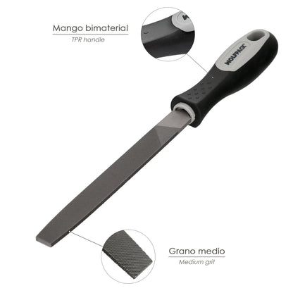 Lima Com Cabo Plano Ponta Média 8"