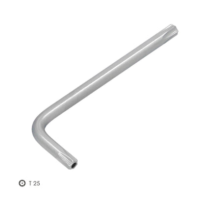 Llave Torx Inviolable Standar Acero Cromo Vanadio Profesional T25 mm. Llave Estrella, Llave Allen Estrella