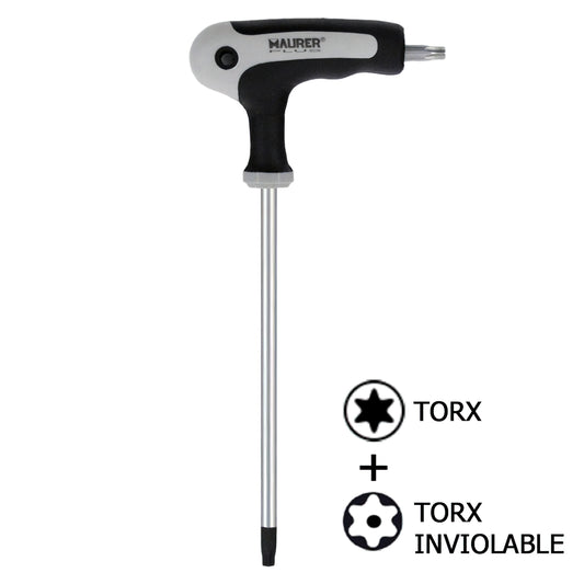 Chave Torx Maurer com alça em "T" T06 à prova de adulteração