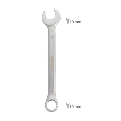 Chave Combinada Plus 10x10 Aço Cromo Vanádio DIN 3113. Chave de Abertura Dupla, Chave de Ponta Aberta, Chave Estrela