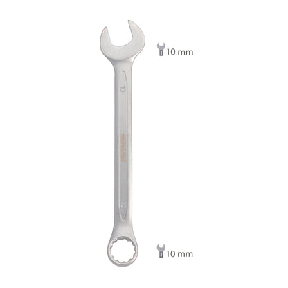 Llave Combinada Plus 10x10 Acero Cromo Vanadio DIN 3113. Llave Doble Boca, Llave Fija, Llave Estrella