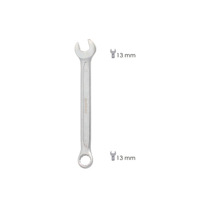Chave Combinada Plus 13x13 Aço Cromo Vanádio DIN 3113. Chave de Abertura Dupla, Chave de Ponta Aberta, Chave Estrela