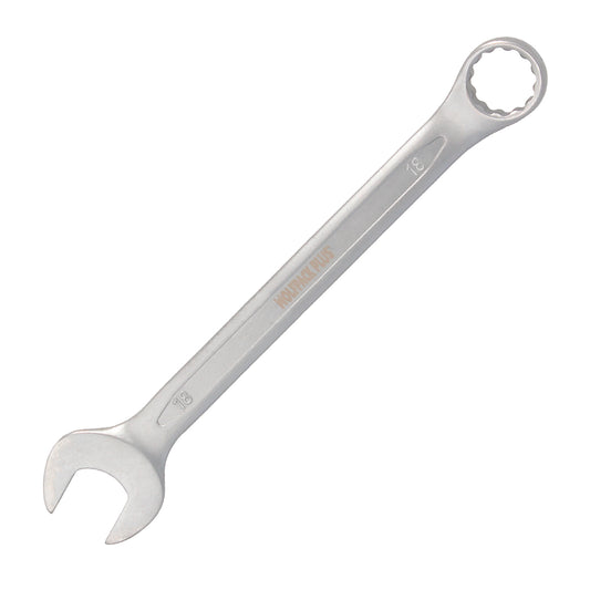 Chave Combinada Plus 18x18 Aço Cromo Vanádio DIN 3113. Chave de Abertura Dupla, Chave de Ponta Aberta, Chave Estrela