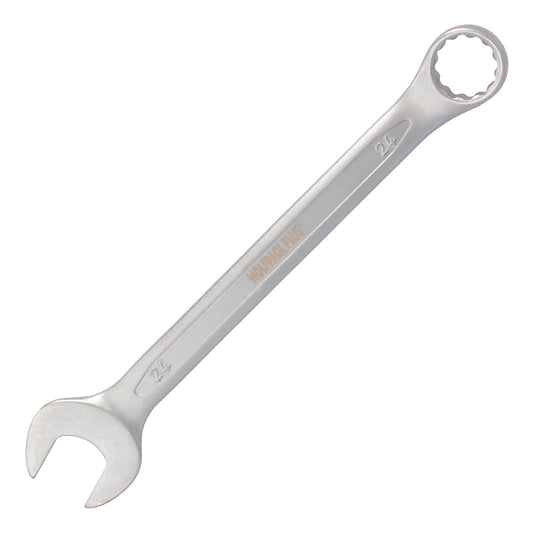 Chave Combinada Plus 24x24 Aço Cromo Vanádio DIN 3113. Chave de Abertura Dupla, Chave de Ponta Aberta, Chave Estrela