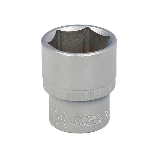 Llave Vaso 1/2" Hexagonal 23 mm. Perfil de 6 caras. Acero Cromo Vanadio, Aristas Redondas