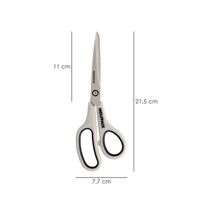 Tesoura multiuso de aço inoxidável 8,5" / 220 mm. Lâminas de aço inoxidável, cabo confortável e macio